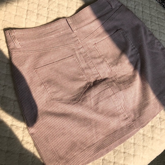 like new pink and white pinstripe mini skirt - Picture 10 of 10